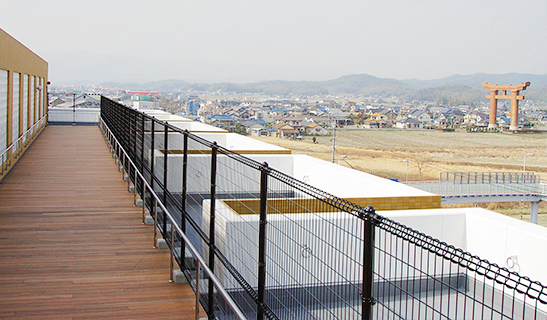 屋上リハビリ遊歩道